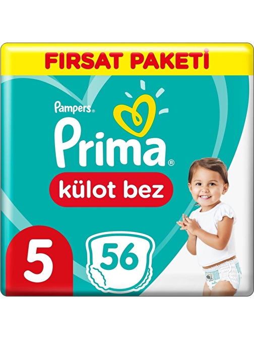 Prima Külot 5 Numara Fırsat Paketi Bebek Bezi 56 Adet