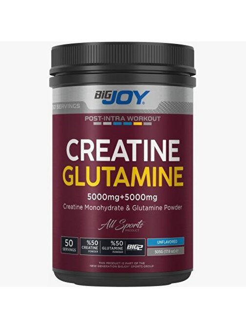 BigJoy Sports Creatine+Glutamine 505 gr