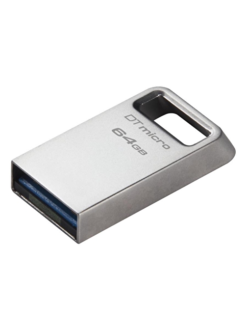 Kingston DTMC3G2-64GB DataTraveler Micro 200MB-s Metal USB 3.2 Gen 1 Flash Bellek