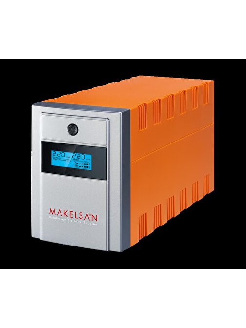 Makelsan Lion Line Interactive 1200VA 5-15 Dk Kuru Tip 2 Akülü UPS Kesintisiz Güç Kaynağı