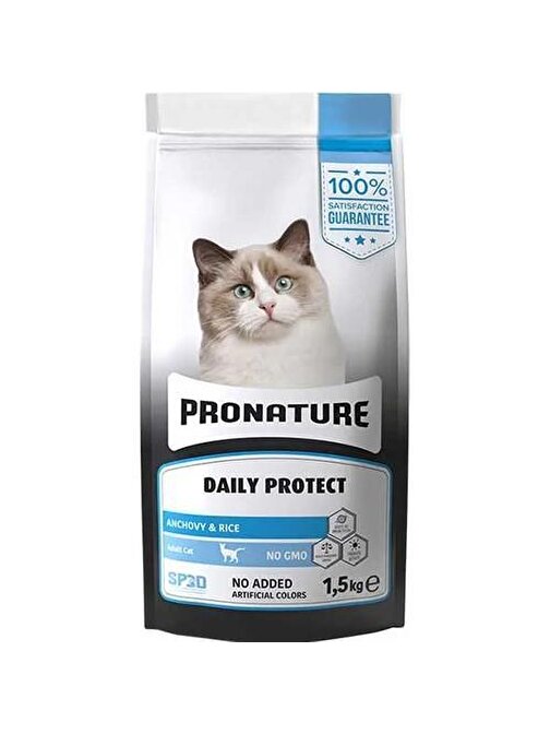 Pronature Daily Protect Hamsili Ve Pirinçli Yetişkin Kedi Maması 1,5 Kg