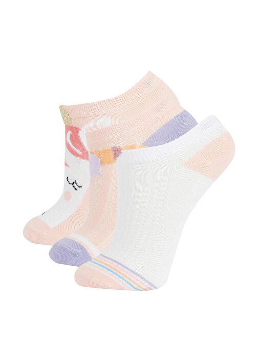 Kız Çocuk 3lü Pamuklu Patik Çorap Z7435A6NS