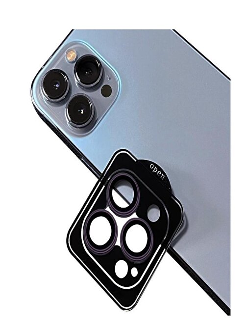 Musal CL-11 Apple iPhone 14 Pro Max Safir Kamera Lens Koruyucu Gümüş