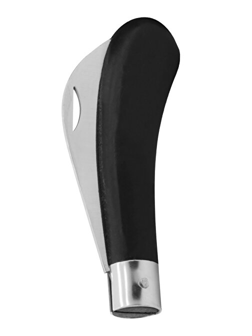 10 ADET Eğri Aşı Bıçağı Bağ Bıçağı Paslanmaz Ceviz Aşılama Ekipmanı 20 cm No:3 Siyah Plastik Saplı
