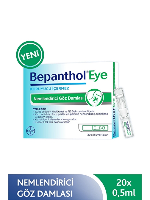 Bepanthol Bepanthol Eye Nemlendirici Göz Damlası Tekli Doz 20X0.5Ml.