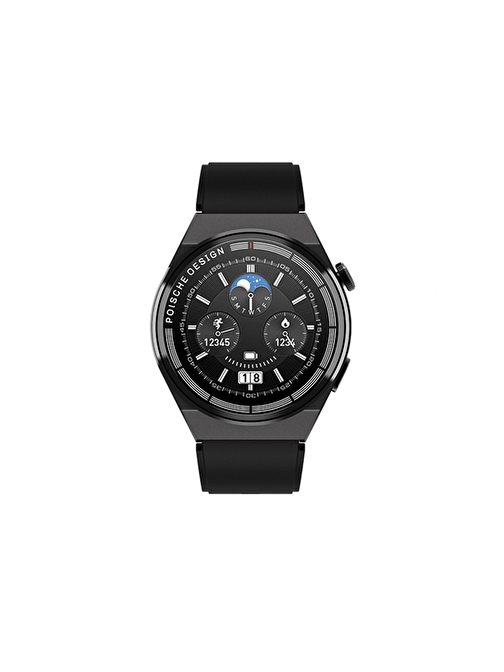 Winex 2023 Watch Gt3 Max Android - iOS Uyumlu Akıllı Saat Siyah