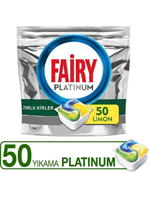 Fairy Platinum Limon Bulaşık Makinesi Kapsülü 50 Adet