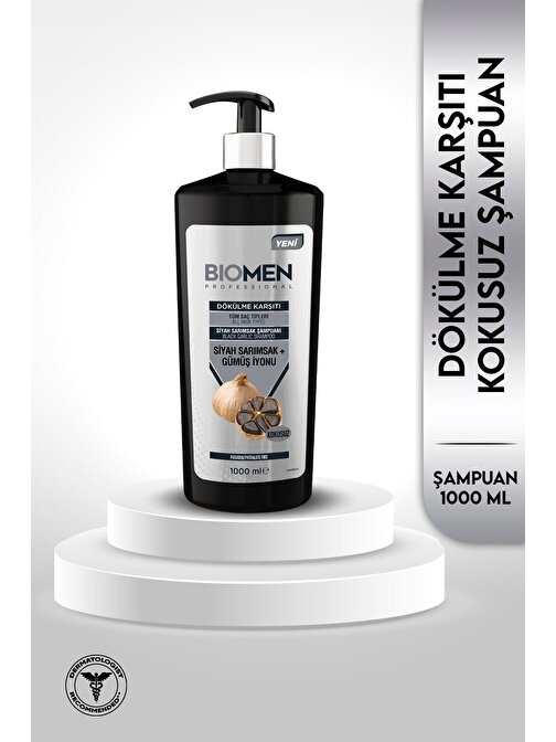 Biomen Professional Siyah Sarımsak - Gümüş Şampuan
