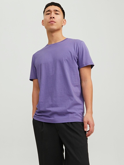 Jack&Jones Slim Fit Mor Erkek T-Shirt 12156101