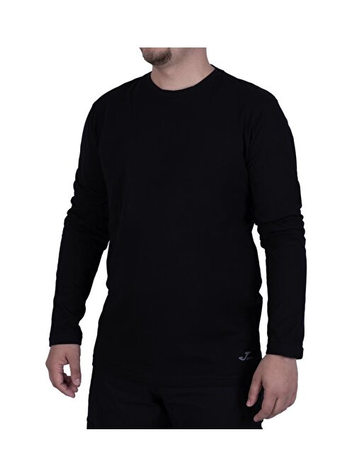 Joma Erkek Siyah Tişört Uzun Kol Pamuk Pure M 4222104 Xl