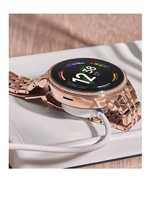 Pazariz Smartwatch Diamond Android - iOS Uyumlu 42 mm Akıllı Saat Pembe