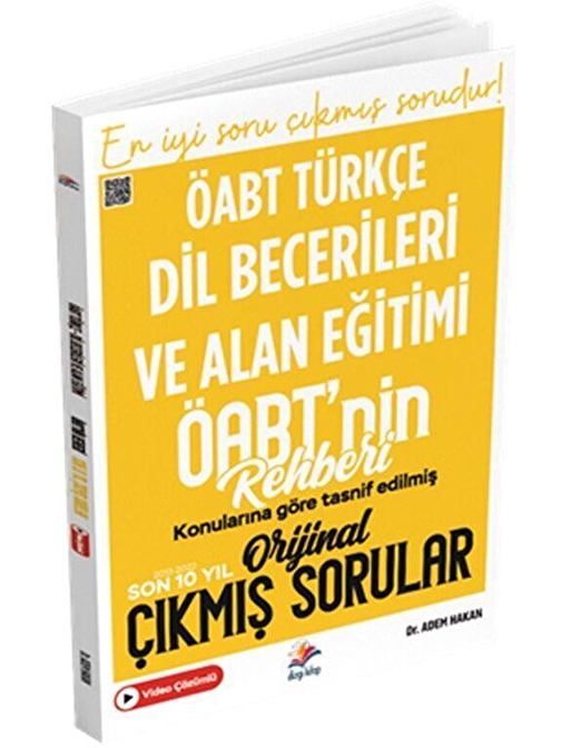 Kpss Öabt Türkçe Öğretmenliği Dil Becerileri Ve Alan Eğitimi Video Çözümlü Son 10 Yıl Orijinal Çıkmış Sınav Soruları Dizgi Kitap