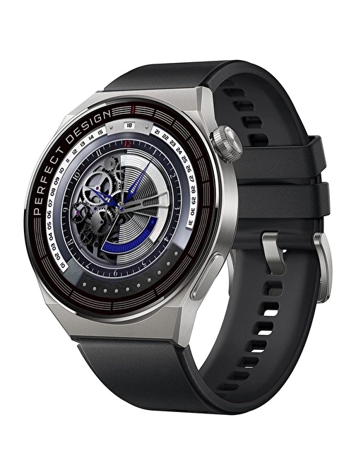 Pazariz Watch Gt3 Max Android - iOS Uyumlu Nfc Siri Nabız Kan Tansiyon Ölçer Akıllı Saat Füme