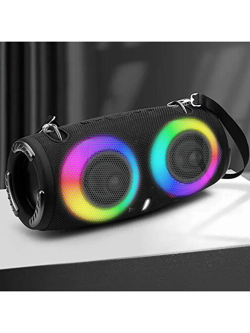 Coverzone Kablosuz Bluetooth Hoparlör Işıklı Colorful RGB İç Ve Dış Mekan İçin Kullanım