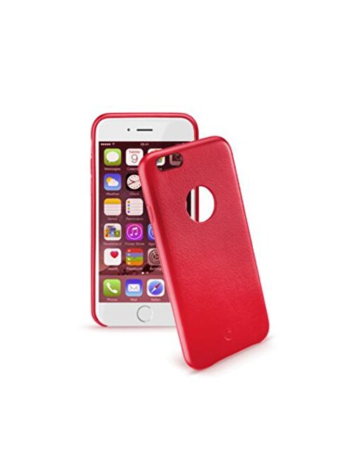 Samsung Cellular Line iPhone 6S Plus/6 Plus Class Suni Deri Kılıf Kırmızı CLASSIPH655R