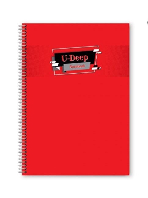 Umut Defter A4 Spiralli Telli Defter 72 Yaprak Çizgili Kırmızı