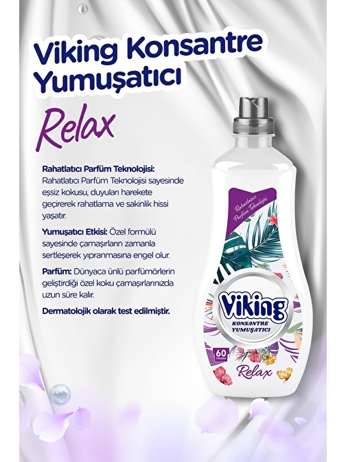 Viking Relax Konsantre Çamaşır Yumuşatıcısı 1440 ml