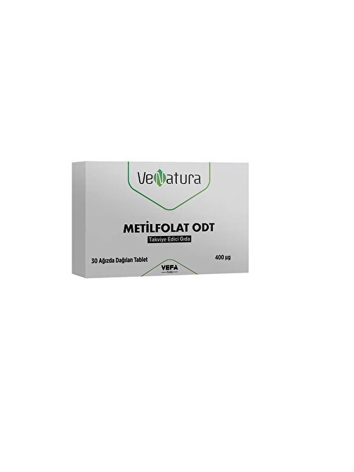 VeNatura  Metilfolat 400 Mcg Ağızda Dağılan 30 Tablet