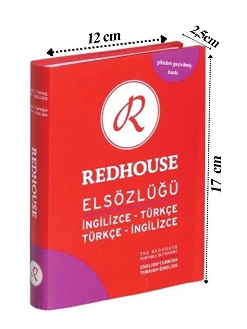 Redhouse İngilizce Türkçe El Sözlüğü Mor 544 Sayfa 30.000 Kelime Hazneli