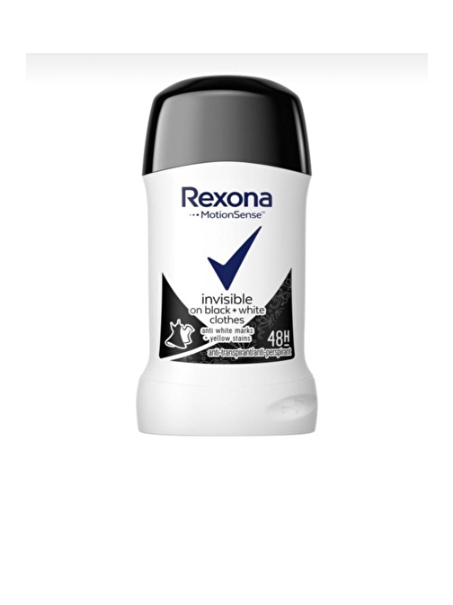 Rexona İnvisible Black White Kadın Pudrasız Stick Deodorant 150 Ml