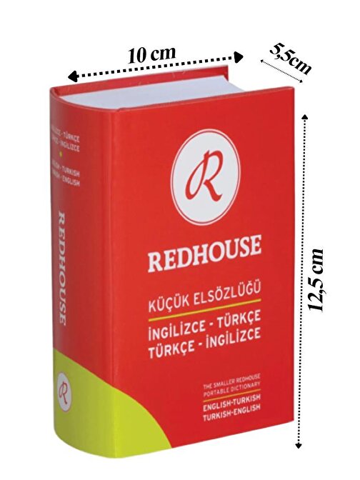 Redhouse İngilizce Türkçe Küçük El Sözlüğü Yeşil 702 Sayfa 80.000 Kelime Hazneli