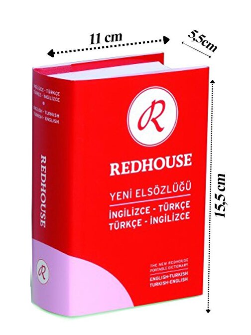 Redhouse İngilizce - Türkçe Yeni El Sözlüğü 80.000 Kelime 702 Sayfa Hazneli Boy Cep Pembe