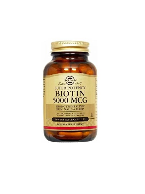 Solgar Biotin 5000 Mcg 50 Kapsül