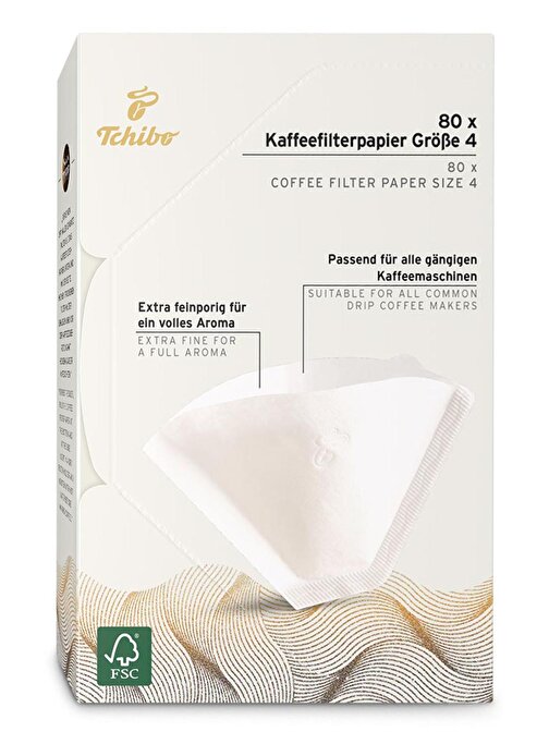 Tchibo Filtre Kahve Kağıdı 4 Numara 80 adet
