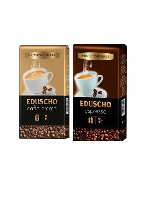 Tchibo Eduscho Espresso Prof. Çekirdek Kahve 1 Kg + Eduscho Caffe Crema Prof. Kahve 1 Kg