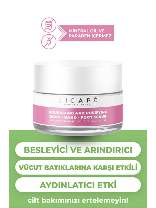 Licape Arındırıcı 250ml Partiküllü El- Ayak Peeling