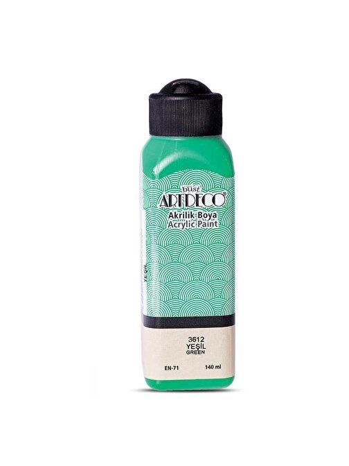 Artdeco Su Bazlı Akrilik Boya 140 Ml Şişe 1 Adet Yeşil