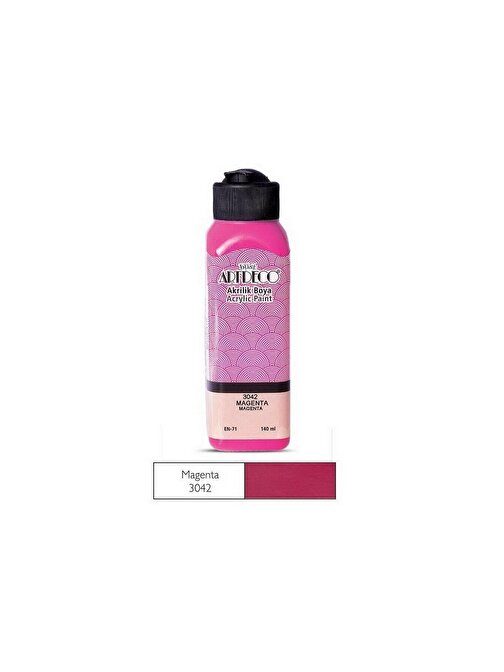 Artdeco Su Bazlı Akrilik Boya 140 Ml Şişe 1 Adet Magenta