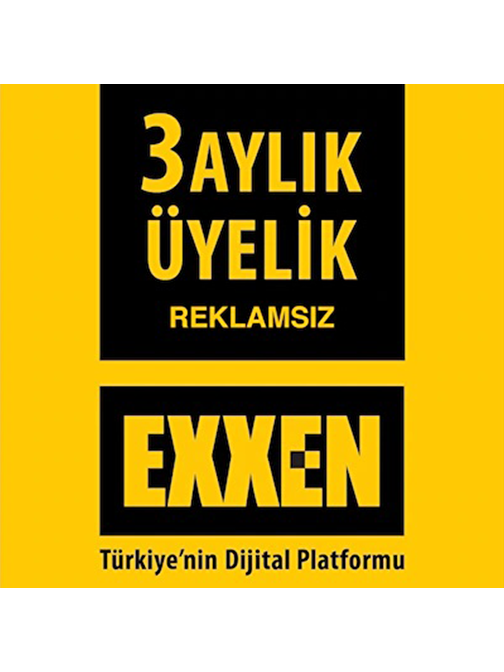 Exxen 3 Aylık Reklamsız Üyelik Paketi - Dijital Abonelik