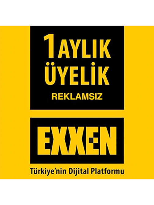 Exxen 1 Aylık Reklamsız Üyelik Paketi - Dijital Abonelik