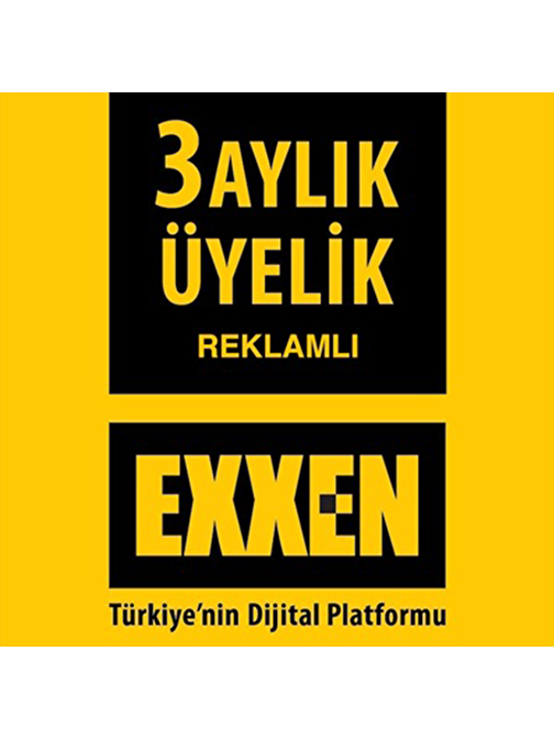 Exxen 3 Aylık Reklamlı Üyelik Paketi - Dijital Abonelik