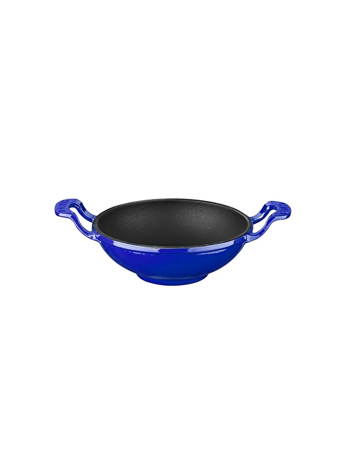 Lava Döküm Mini Wok Yekpare Kulplu Çap(Ø)16cm.