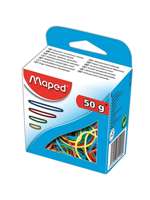 Maped 351100 İnce Paket Lastiği 50 gr Renkli