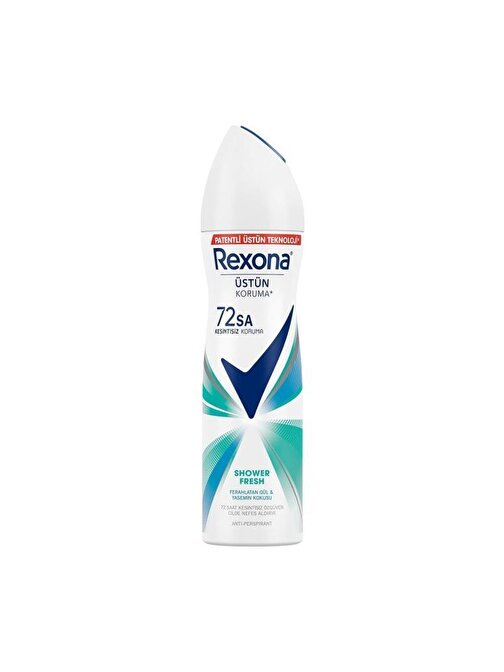 Rexona Shower Fresh Kadın Sprey Deodorant 72 Saat Kesintisiz Üstün Koruma 150 Ml