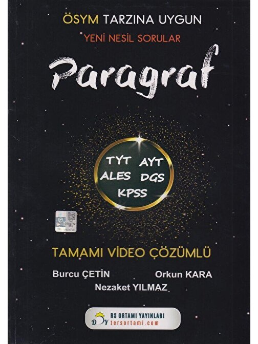 Akm Kitap Paragraf Yeni Nesil Sorular Ders Ortamı Yayınları