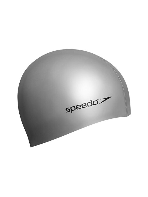 Speedo Plain Flat Silicone Silikon Yüzücü Bonesi 8-709911181 Gri