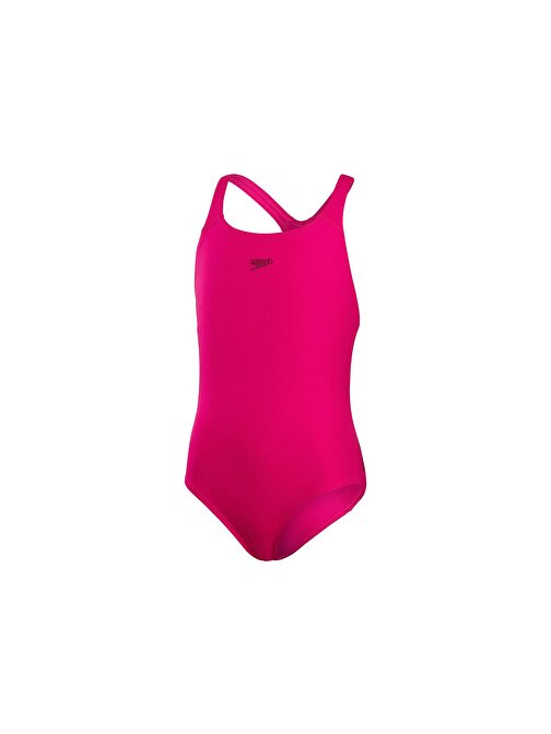 Speedo Eco End Medalist Kız Çocuk Yüzücü Mayosu 8-13457B495 Pembe Pembe 9-10 Yaş