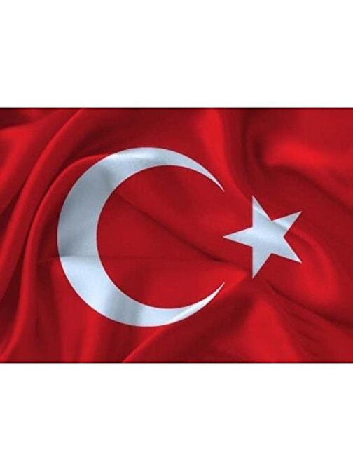 Vatan Bayrak Polyester Kumaş Kırmızı Türk Bayrağı 50x75 cm