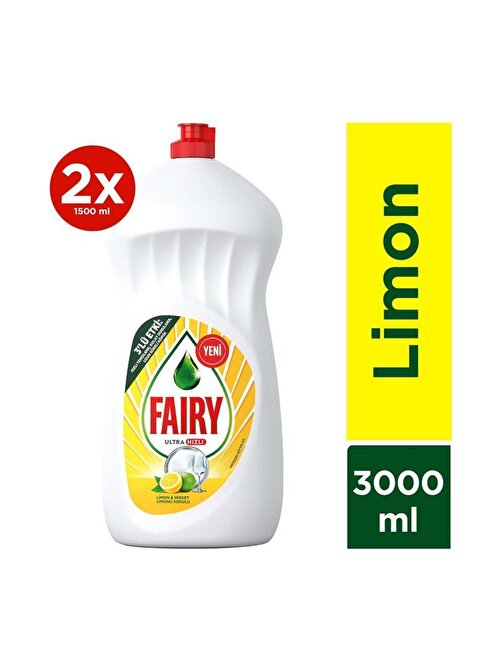 Fairy Sıvı Bulaşık Deterjanı Limon Kokulu 3000 ml