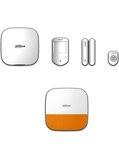 Dahua ART-ARC3000H-03-GW2 Kablosuz Wifi 2G Sim Kart Pır Dedektör Kontak Kumanda Alarm Seti