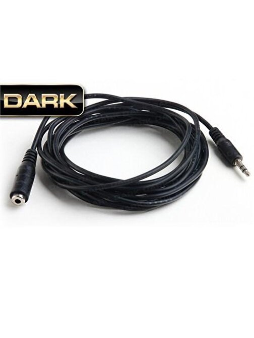 Dark Dk-Cb-Auextl250 2.5 Metre 3.5Mm Stereo Ses Uzatma Kablosu (3.5Mm Dişi - 3.5Mm Erkek)