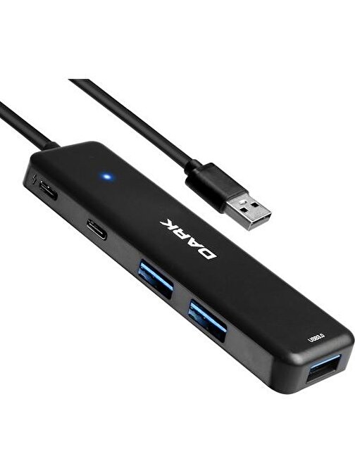 Dark Dk-Ac-Usb347 Connect Master X5C Usb3.2Gen 1 Type-A To 3 Port Usb-A&1 Port Type-C 2.0-1X Type-C