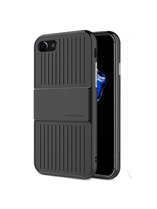 Baseus Apple iPhone 7 / 8 / SE Travel Series Case Kılıf - Siyah