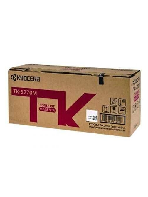 Kyocera TK-5270M Ecosys M6230CİDN-M6630CİDN P6230CDN Uyumlu Doldurmalı Orjinal Kırmızı Toner