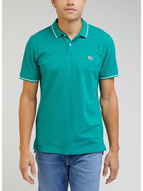 Lee Polo Yaka Yeşil Erkek T-Shirt L61ARLA12_Polo Yaka T-shirt
