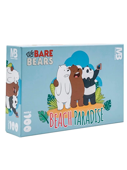 Mabbels We Bare Bears Beach Paradise 100 Parça Puzzle 388937